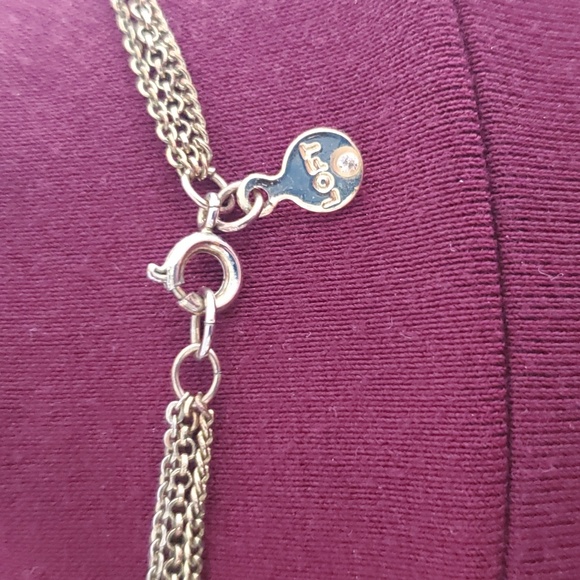 3/$15 Loft triple chain gold tone necklace - Picture 4 of 5